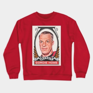 Gordie Howe Vintage Style Hockey Card Crewneck Sweatshirt